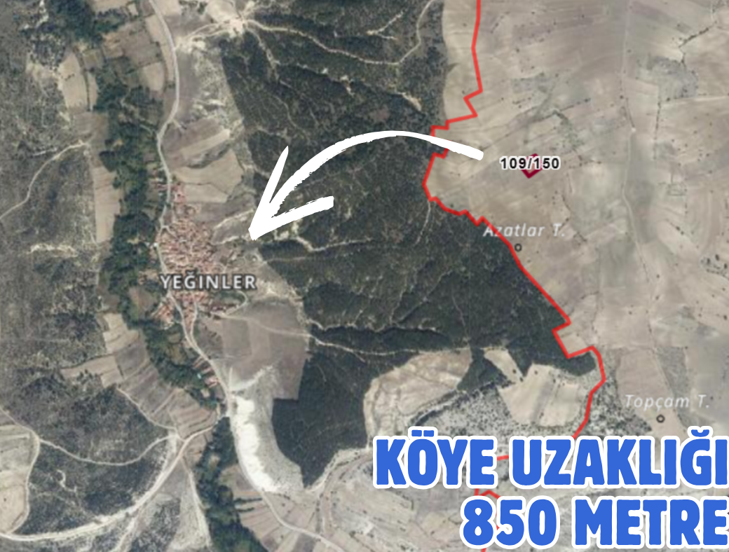 KÜTAHYA GEDİZ YAĞMURLAR 2.264 M² TARLA SATILIKTIR - KÜTAHYA GEDİZ fotoğraf 2
